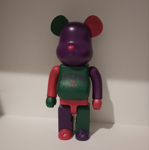 BE@RBRICK 100% & 400%  Guess Sport Logo Medicom toy bearbrick from Japan - Picture 2 of 16